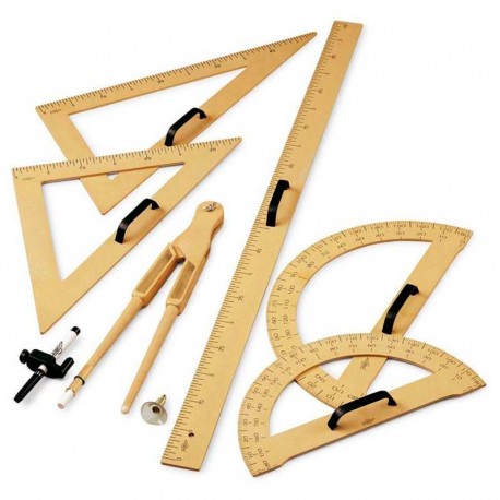 Conjunto reglas para pizarras