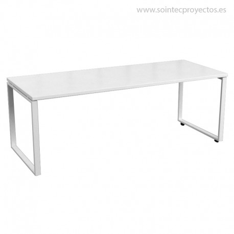 Mesa recta melamina serie kubica