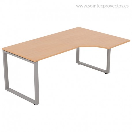 Mesa con ala ángulo recto