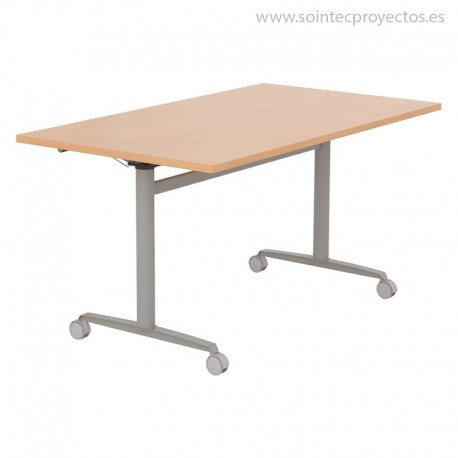 Mesa modular abatible con ruedas