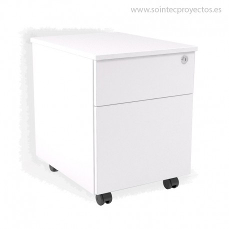 Buck archivo, cerradura y ruedas