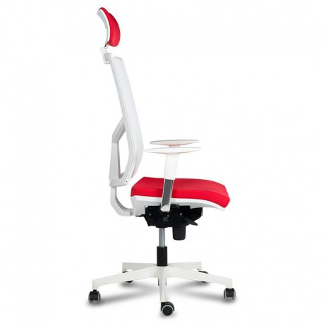 Silla operativa zoe base blanca