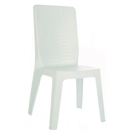 Silla blanca polipropileno kurt