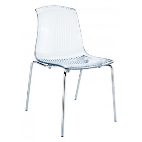 Silla diseño moderno vitrea transparente