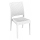 Silla exterior ratan indiana blanca