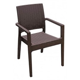 Silla ratan indiana con brazos