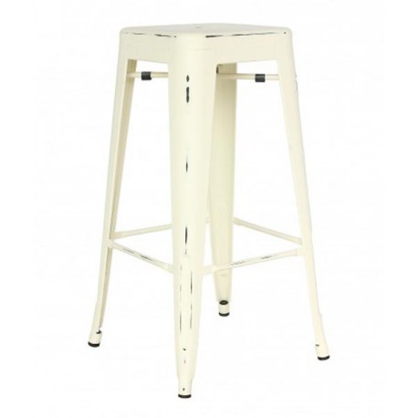 Taburete alto apilable metálico kibo