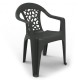 Silla apilable fibra y pp inca antracita