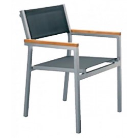 Silla apilable textilene cubic
