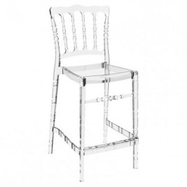 Taburete apilable transparente opera