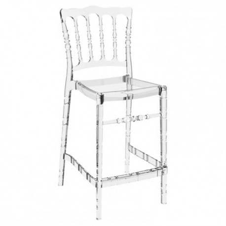 Taburete apilable transparente opera
