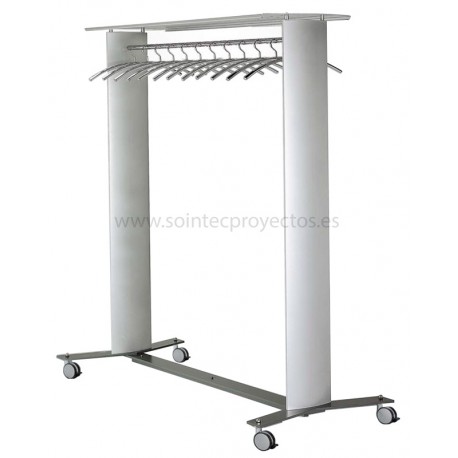 Perchero móvil aluminio Polaris