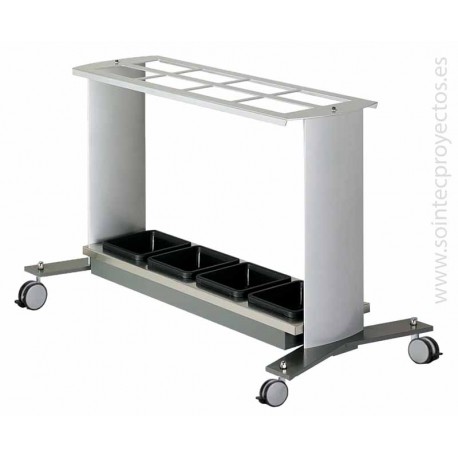 Paragüero móvil aluminio Sekia