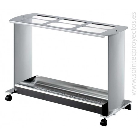 Paragüero móvil aluminio Euri