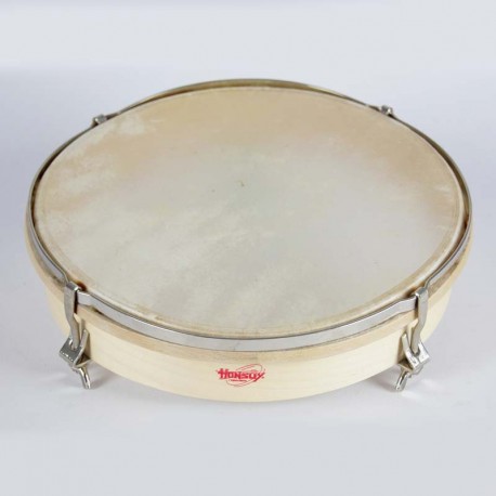 Pandero madera 25 piel