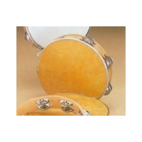 Pandereta de plástico 25 parche piel