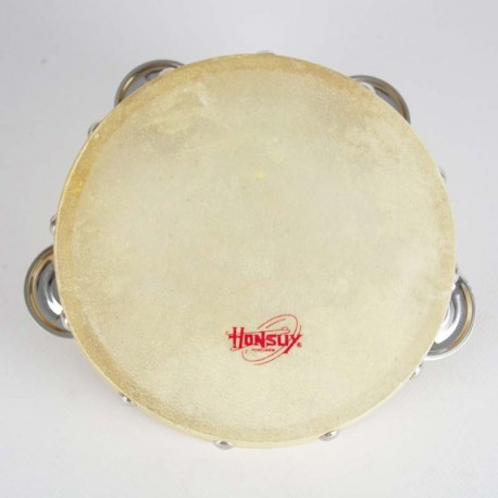 Pandereta de madera 15 doble sonaja