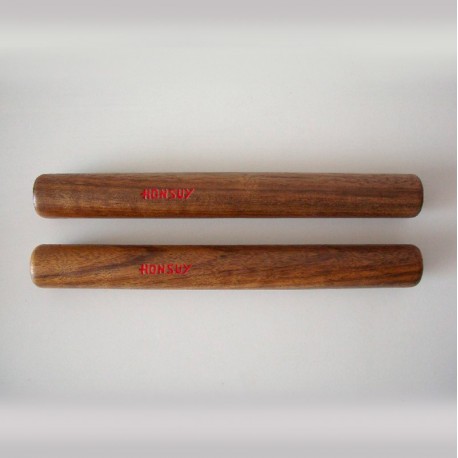 Claves redondas madera brasil