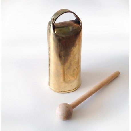 Cencerro con maza de madera