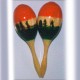 Par maracas madera tropical
