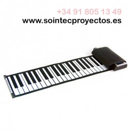 Piano de plástico enrollable