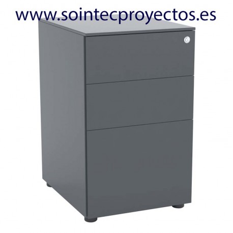 Buck metálico de 2 cajoneras y clasificador