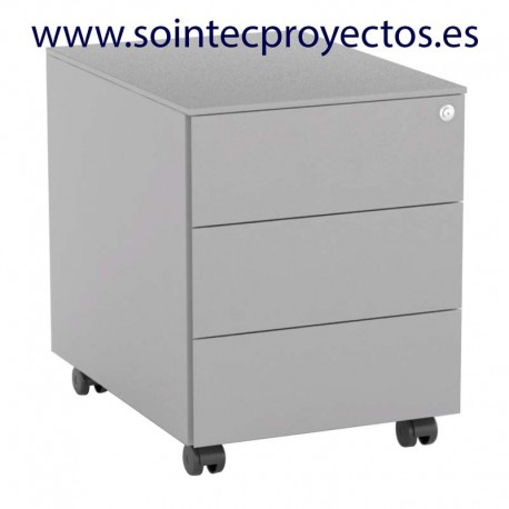 Buck metálico de 3 cajones serie net