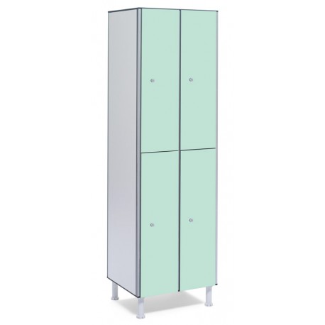 Taquilla fenólica 2 módulos 2 puertas