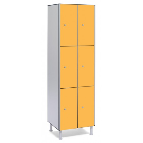 Taquilla fenólica 2 módulos 3 puertas