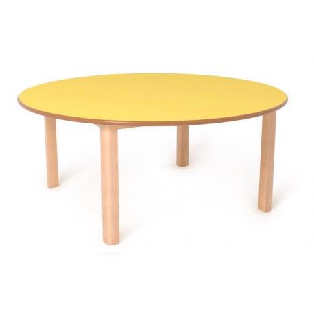 Mesas de madera redondas