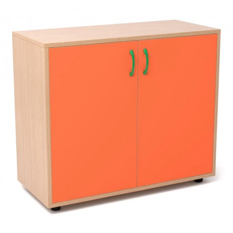 Armario de madera con 2 estantes