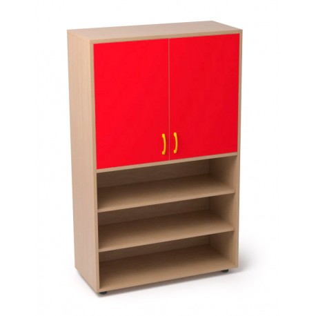 Armario de madera una balda interior y dos inferiores