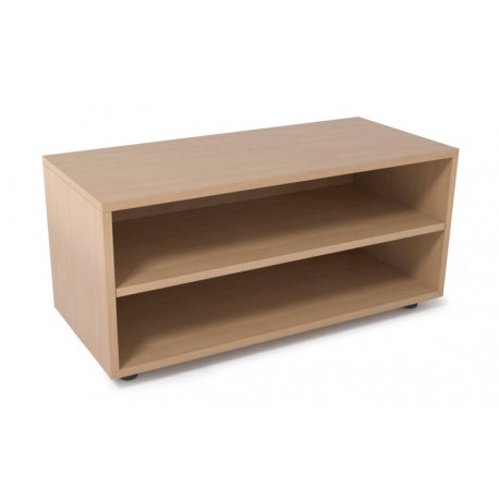 Estantería de madera baja con 1 balda