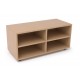 Estantería de madera baja 4 casillas