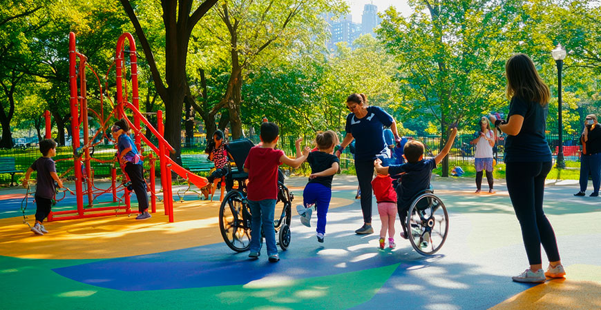 Cómo diseñar un patio escolar inclusivo